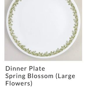 3 Spring Blossom Dinner plates